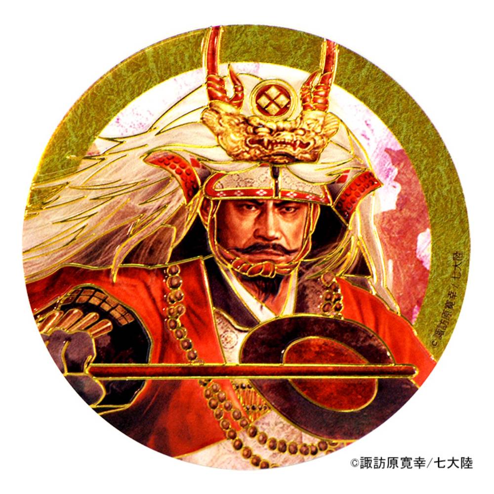 諏訪原寛幸/彫金メタルアートステッカー 武田信玄｜墓場の画廊ONLINE STORE