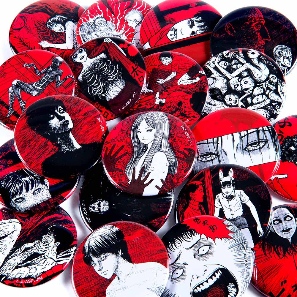 伊藤潤二/ブラインド缶バッジ 全20種（単品販売）/｜墓場の画廊ONLINE