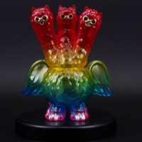 ソフビ/ART JUNKIE アートジャンキー/ちびクマラ/シルバー｜墓場の画廊