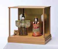 ケース飾り コンパクト 木目込雛 かわいい 雛人形 コンパクト モダン