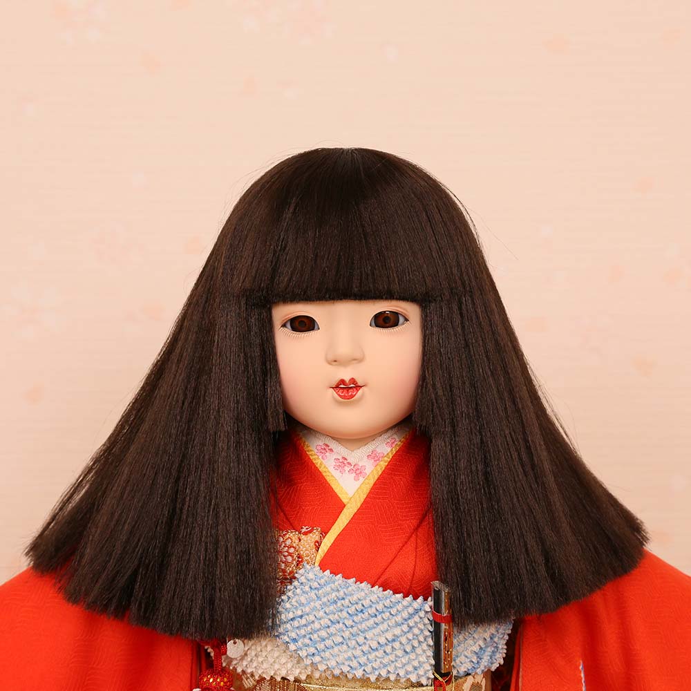 市松人形 齊藤公司作 13号 愛ちゃん 正絹金彩友禅 13d-200a-ai2