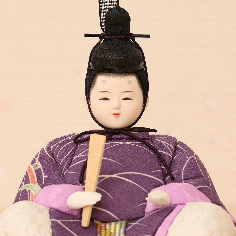 最後の1品 工房天祥 雛人形 木目込み 平飾り 親王飾り 西陣裂地 横幅45cm