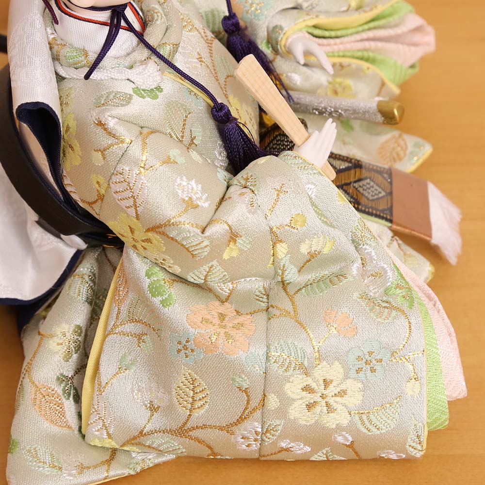 雛人形 宴桜 芥子親王飾り 二曲屏風 横幅50cm