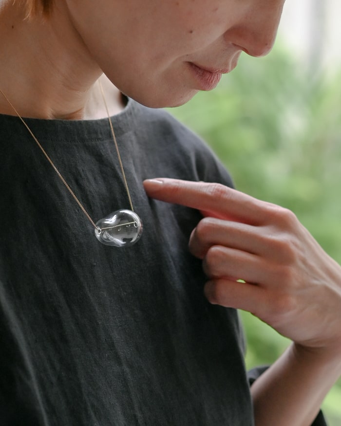 ネックレス Shizukudama クリア