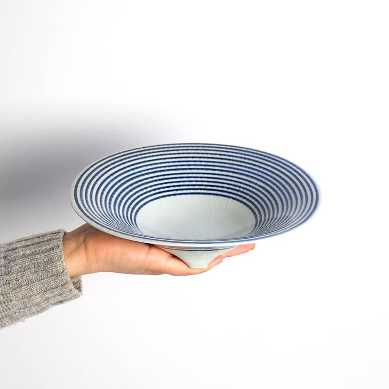 藍駒 三つ足大鉢 | すべて | マルヒロオンラインショップ