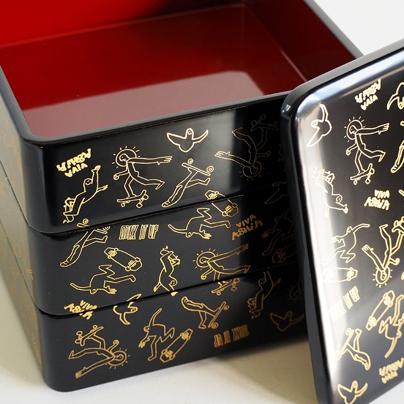 ストア限定】漆琳堂 × Mark Gonzales 6寸3段重 | すべて | マルヒロ