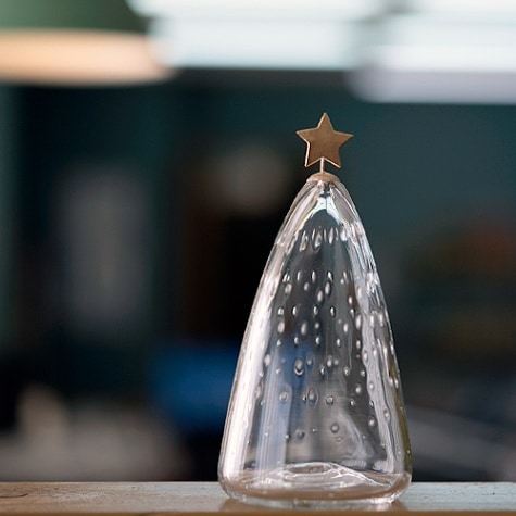 予約～12月10日発送※ 市川硝子製作所 ツリーのオブジェ（透明