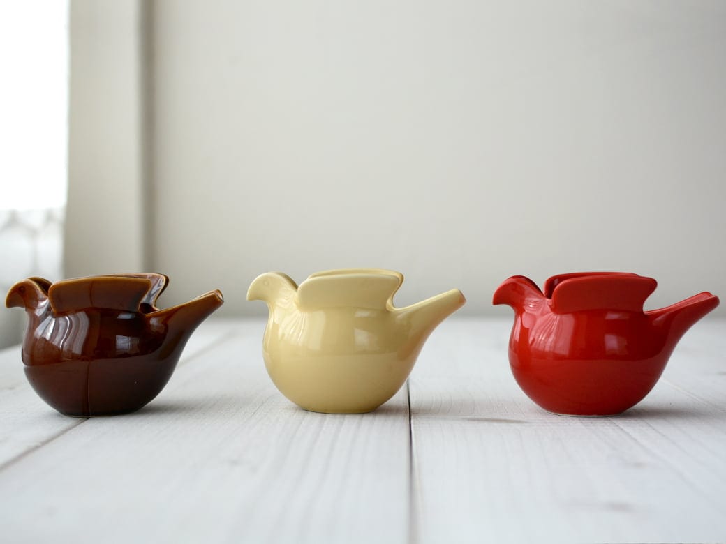 LisaLarson×波佐見焼 duvaドゥーバ ハトの形のポット 西山陶器（5