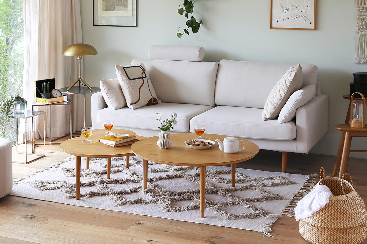 BALLOON LIVING TABLE 90-3枚 伸長式