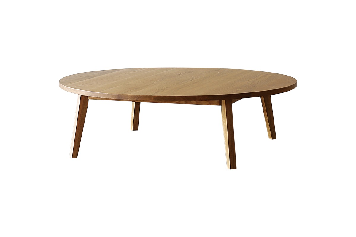 PLAIN ROUND LIVING TABLE【サイズオーダー】オーク