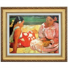 ゴーギャン（ゴーガン） 「タヒチの女」 10号 立体複製名画【ポイント