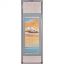 橋本 雅邦 「春山水図」 複製絵画 掛軸 : アートの友社 橋本 雅邦 「春