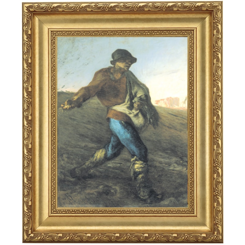 ミレー 「種まく人」 4号 立体複製名画 【ポイント5％還元中