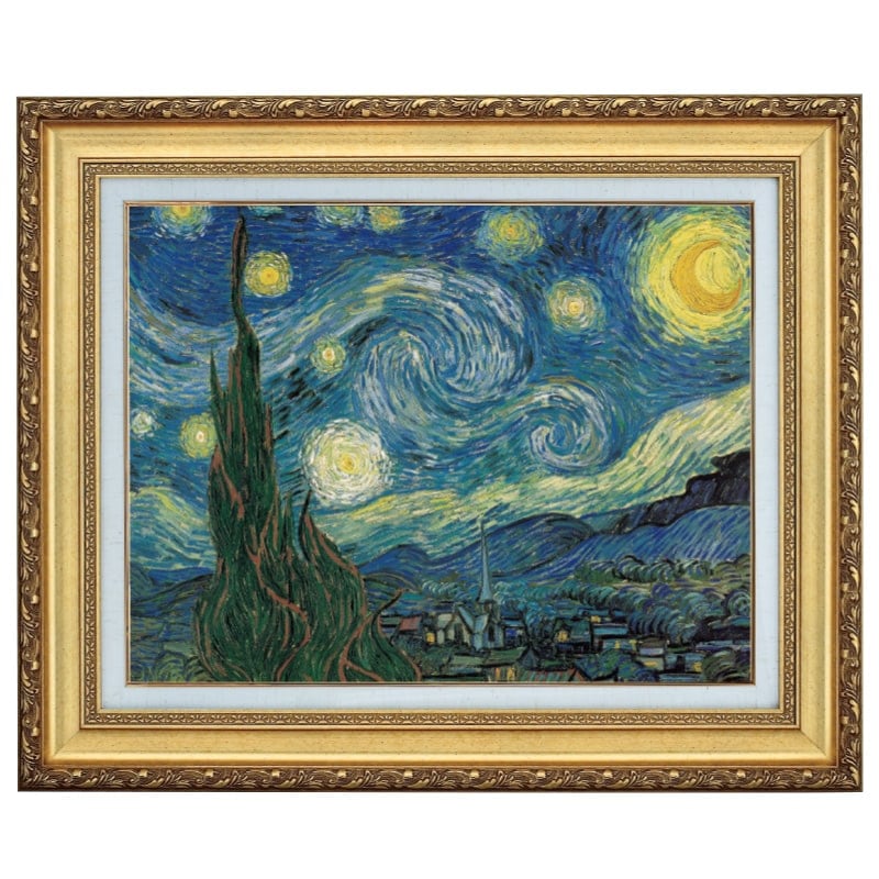 ゴッホ 星月夜 10号 立体複製名画 美術品 レプリカ【ポイント5％還元