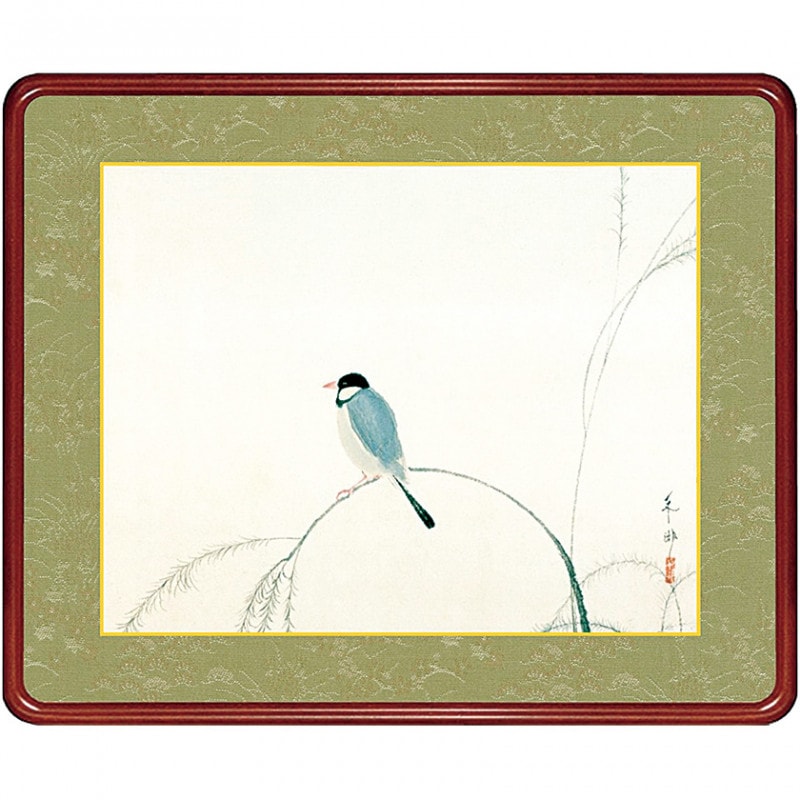 速水御舟 『文鳥』 高級額装 : アートの友社 速水御舟 『文鳥』 高級