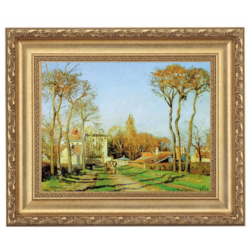 カミーユ・ピサロ 「雪に映える朝陽」 6号 立体複製名画 【5％ポイント