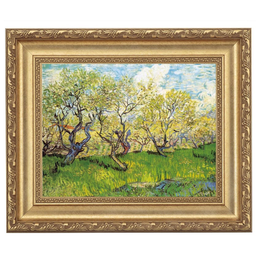 ゴッホ「アイリスのあるアルルの眺め」4号立体複製名画【ポイント5