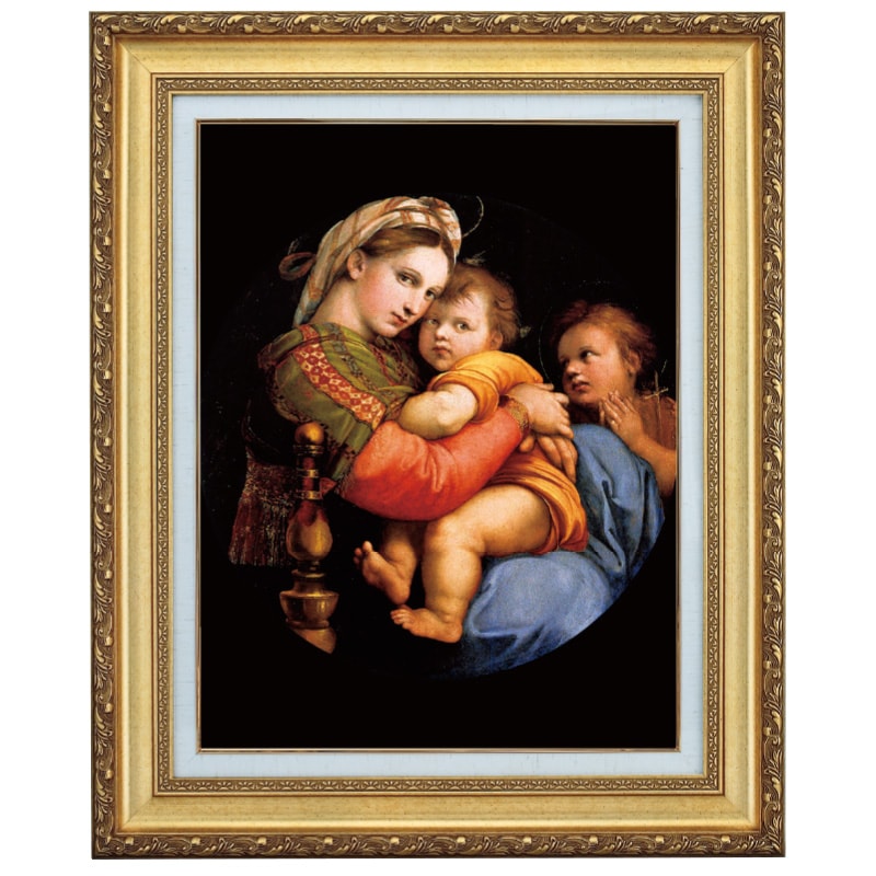 ラファエロ 「小椅子の聖母」 10号 立体複製名画 【5％ポイント還元中