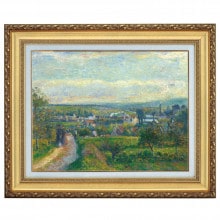 ピサロ 「サントゥアンロモンの眺望」 4号 立体複製名画 【5％ポイント