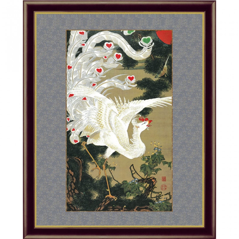 伊呂波窯:森本昇 (師.齋藤三郎)◇色絵窓絵椿木蓮牡丹文大壺:高さ約21.6