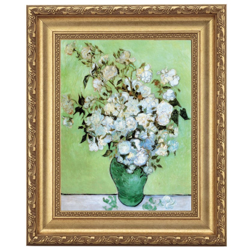 ゴッホ 「花瓶のバラ」 10号 所蔵 メトロポリタン美術館 立体複製名画