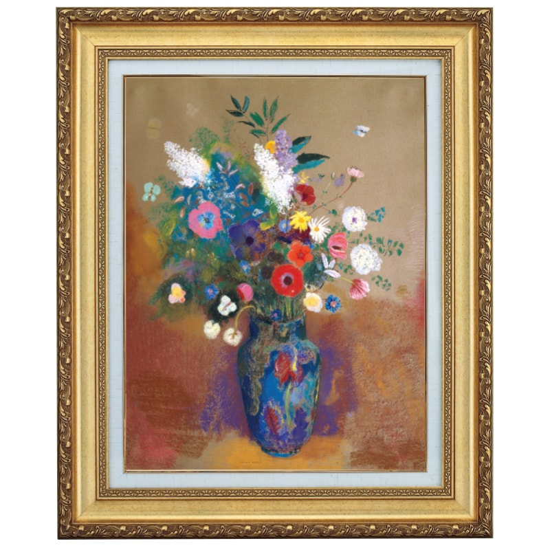 オディロン・ルドン 「花瓶の花束」 10号 立体複製名画 【5％ポイント
