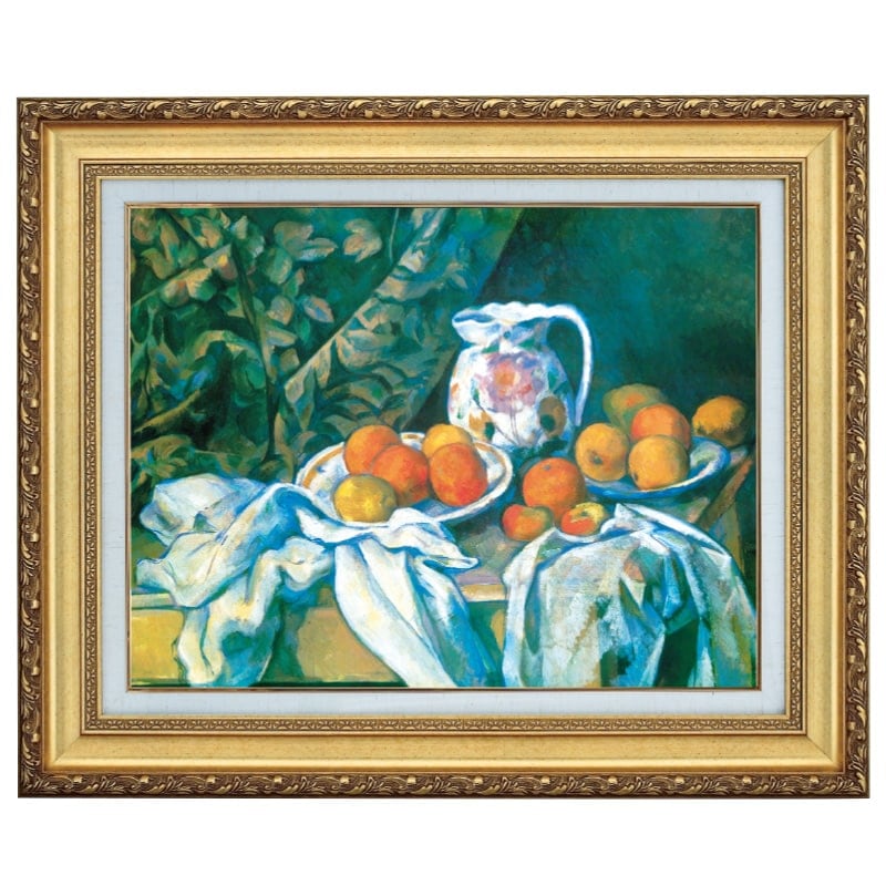 立体複製名画 セザンヌ「カーテンのある静物」 4号【ポイント5％還元