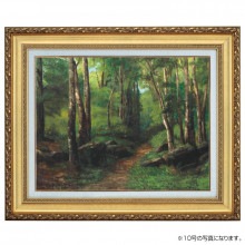 クールベ 「森の小道」 10号 立体複製名画 【5％ポイント還元中