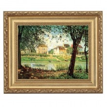 シスレー 「セーヌのほとり」 4号 立体複製名画 【5％ポイント還元中