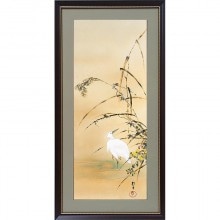 酒井抱一 「十二か月花鳥図」 六月 「立葵紫陽花に蜻蛉図」 複製掛軸