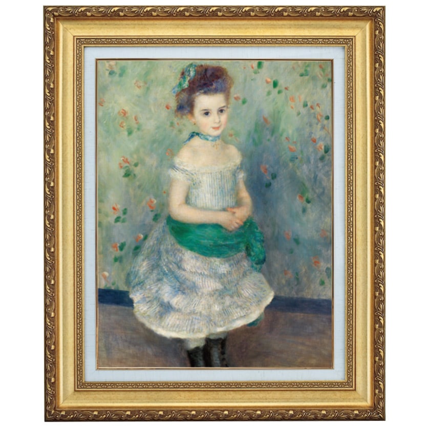 ルノワール「ジャンヌ・デュラン＝リュエル嬢」6号立体複製名画