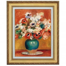 ルノワール 「春の花」 10号 西洋絵画 立体複製名画 【5％ポイント還元