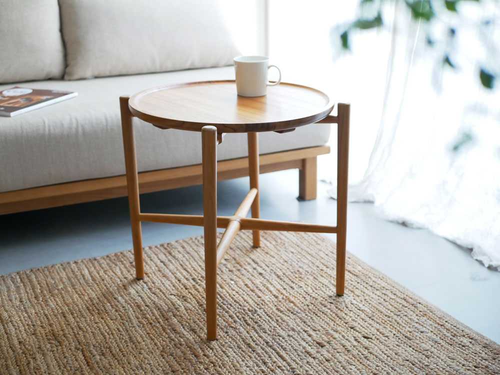 Comore Sun】チークたためるサイドテーブル｜【公式】インテリア雑貨の