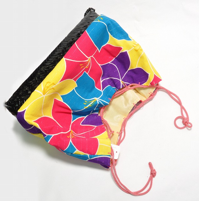 10%OFF☆P10倍／舞妓さん 着物 バック 花かご 竹かご 巾着 まいこさん