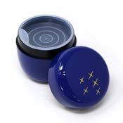 茶道具 棗 彩色 中棗（内蓋付） 黒 桜画