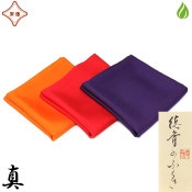 茶道具 帛紗 北村徳斎 塩瀬無地 極上 【 赤/朱/紫 】9匁 相当（約34g）