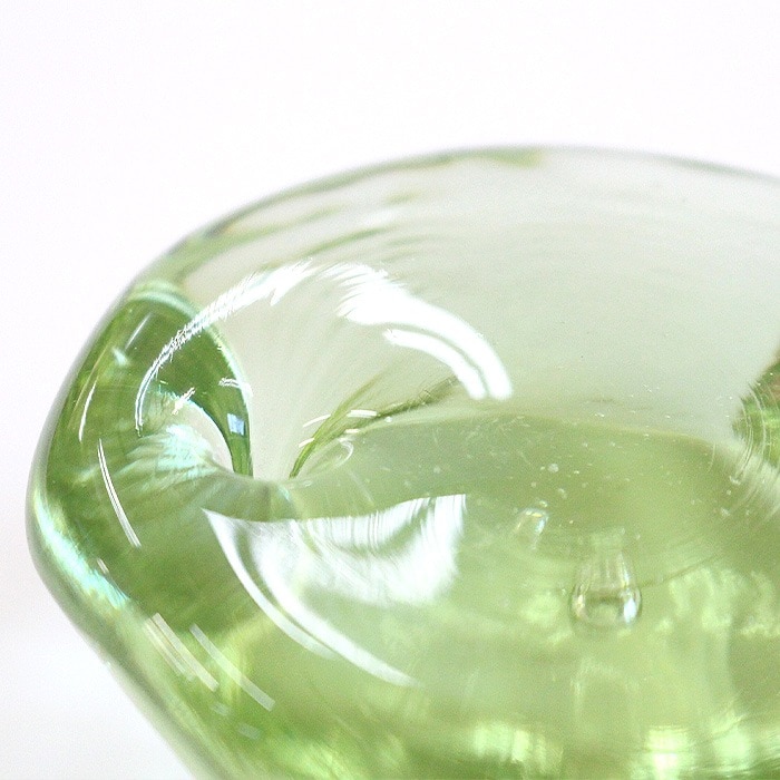 吹きガラス 水口智貴 いぐさガラス お香立て [化粧箱付]