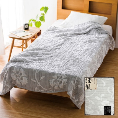 極選魔法の糸×オーガニック プレミアム四重織ガーゼ毛布2枚セット