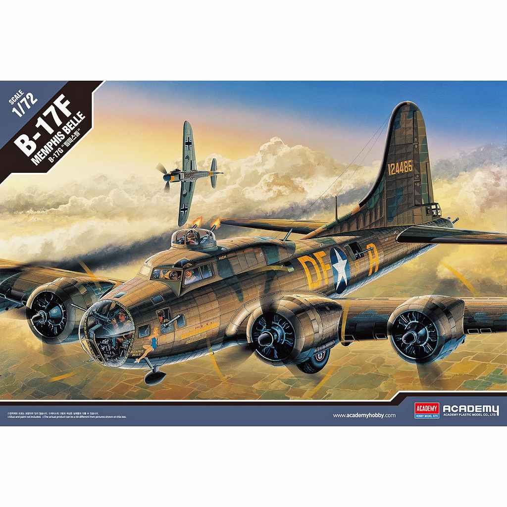12495 B-17F フライング フォートレス メンフィス・ベル | アカデミー