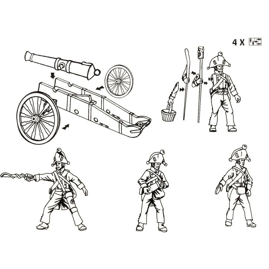 8230 ナポレオン戦争 プロイセン砲兵 1806年 | ハット HaT Industrie