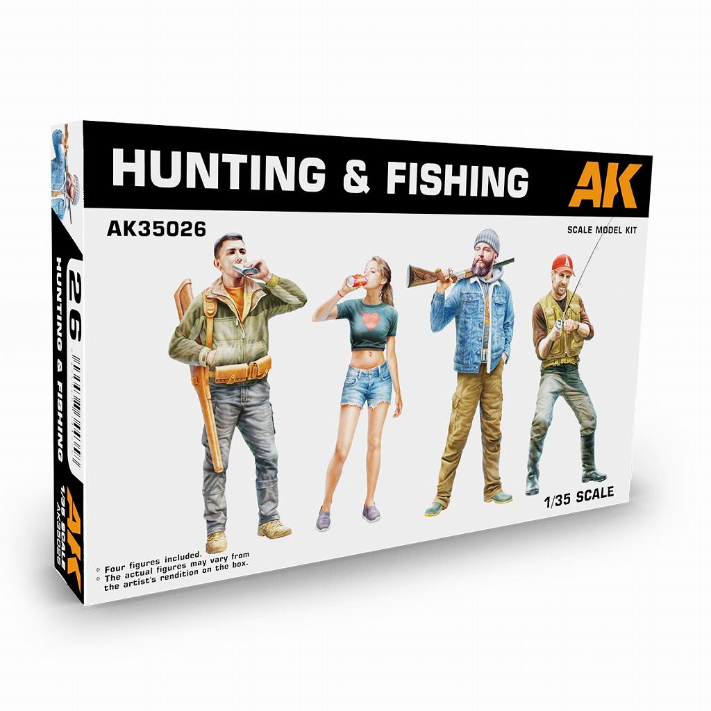 AK35026 1/35 ハンティング&フィッシング・フィギュアセット | AK