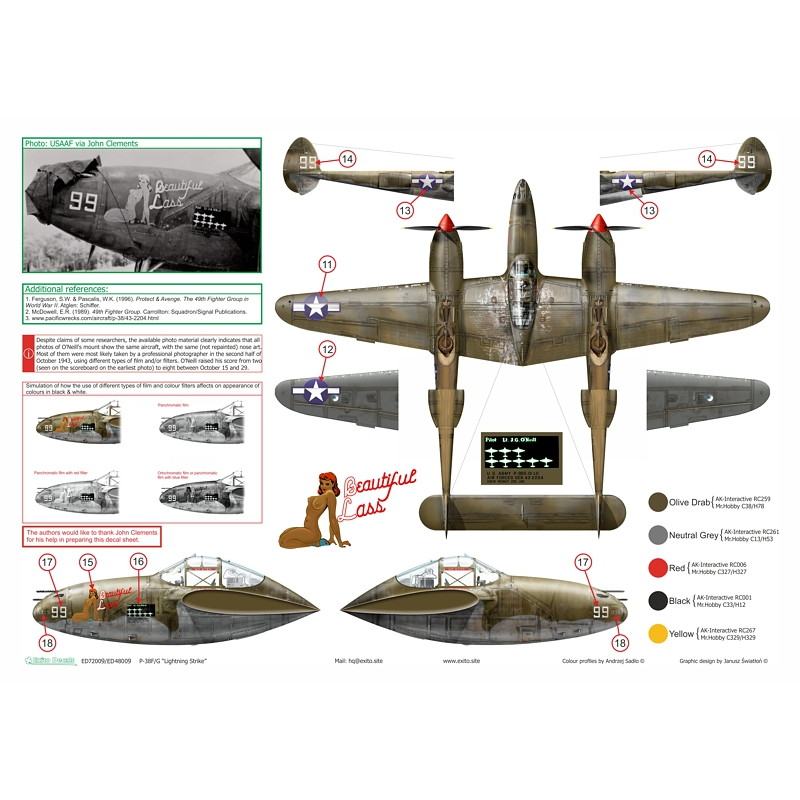 72009 ロッキード P-38 ライトニング 