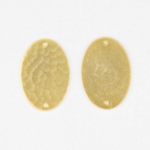 GPP-1083-1 真鍮製パーツ ラウンド ハンマード マットゴールド 19.0