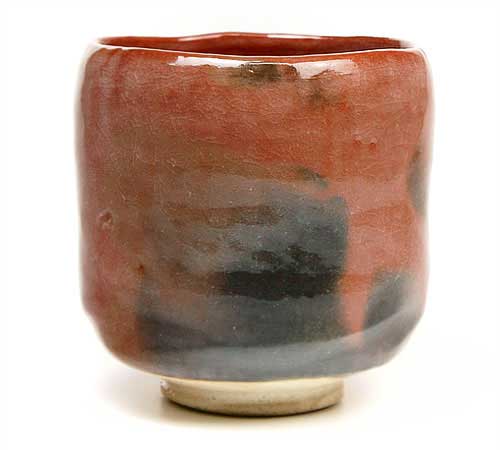 茶道具 抹茶碗】 筒茶碗 赤楽 松楽窯作 | 楽焼茶碗 - CHATOWA 茶と和