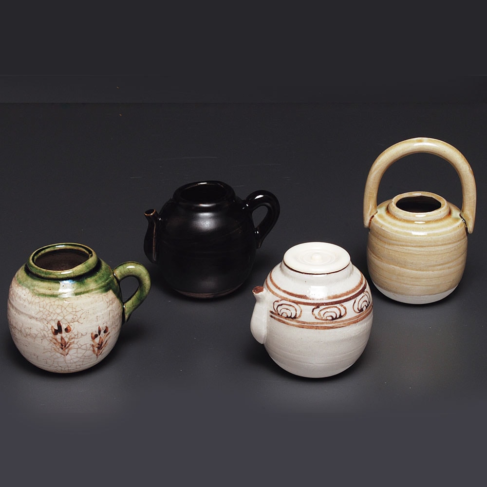 茶道具 茶入】 四滴茶入 色変 五陶作 | 茶入（ちゃいれ） - CHATOWA 茶