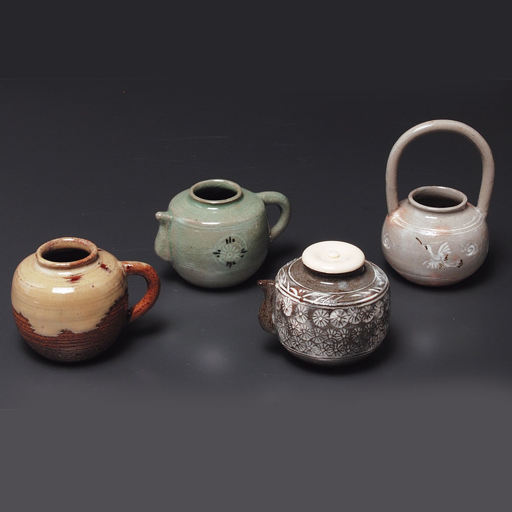 茶道具 茶入】 四滴茶入 色変 中村与平作 | 茶入（ちゃいれ