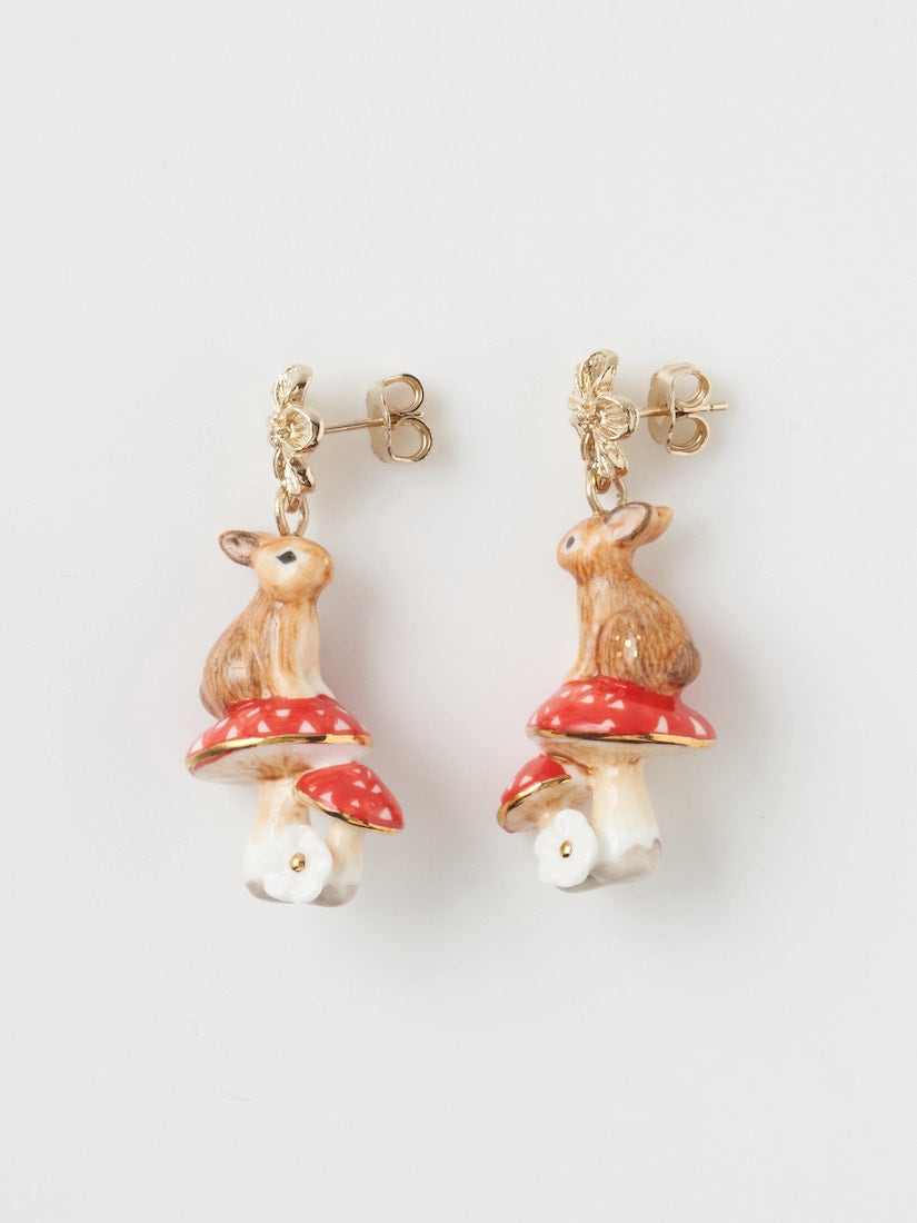 ピアス ウサギ＆キノコ（ピアス）｜H.P.FRANCE公式サイト
