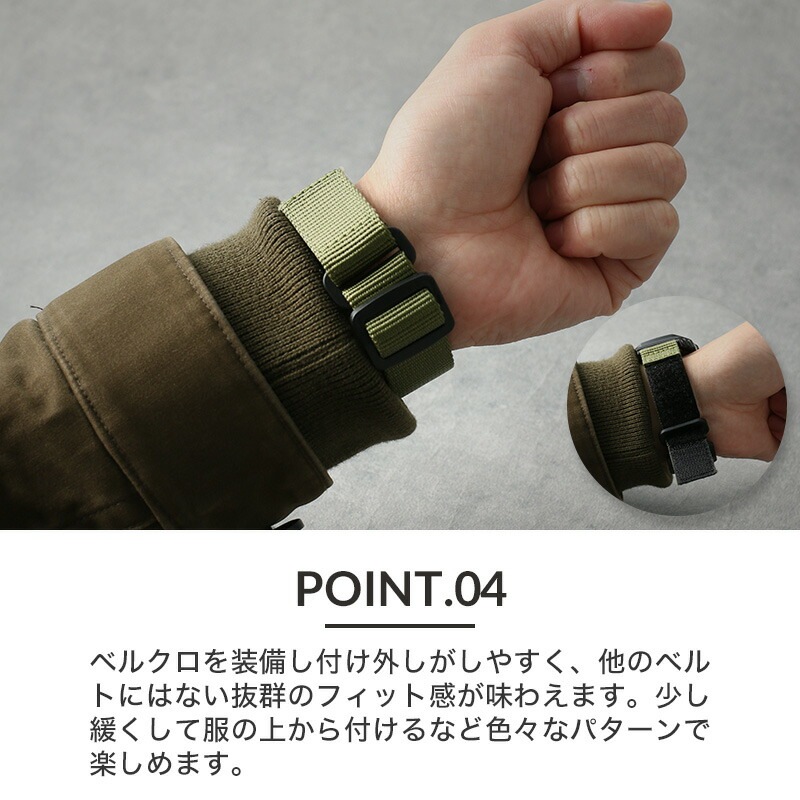 MOD VELCRO ARMY STRAP ベルクロ アーミー ストラップ 腕時計 ナイロン