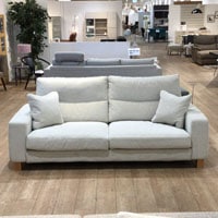 カウチソファ 向って右カウチ「デュオ3」幅202cm ミディアムバック