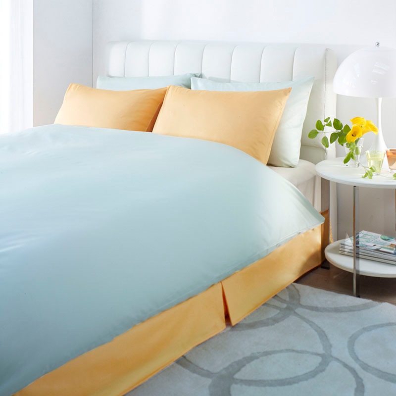 ベッドスカート Nルネッタ /色・ブルー/サイズ・ワイドダブルロング